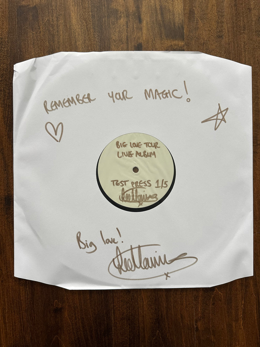 Exclusive "Test Press" Vinyl - ONLY 2 AVAILABLE - The Big Love Tour Live