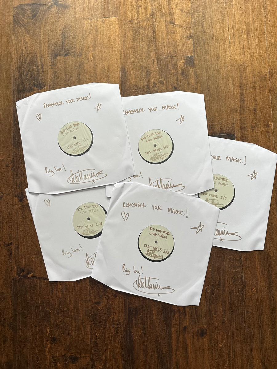 Exclusive "Test Press" Vinyl - ONLY 2 AVAILABLE - The Big Love Tour Live